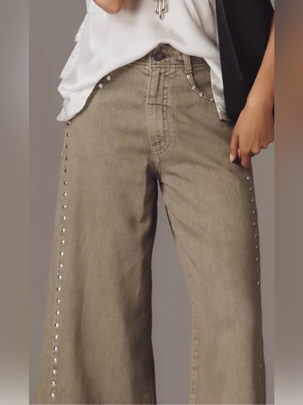 Pilcro Adi Stud Flare Jeans - Anthropologie Plus Size